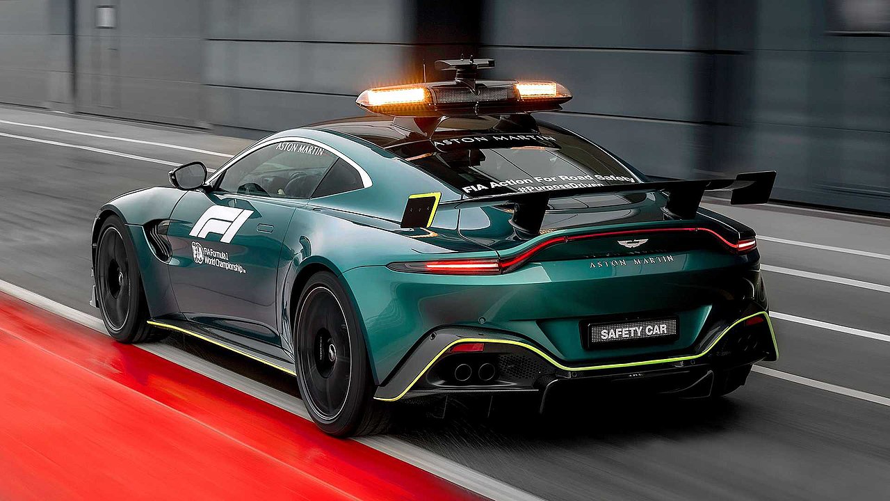Aston Martin Vantage safety car
